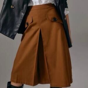 Anthropologie Atsu A-Line Trouser Skirt